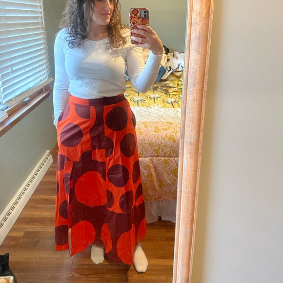 Farm Rio x Anthropologie Polka Dot Maxi Skirt - Picture 2 of 6